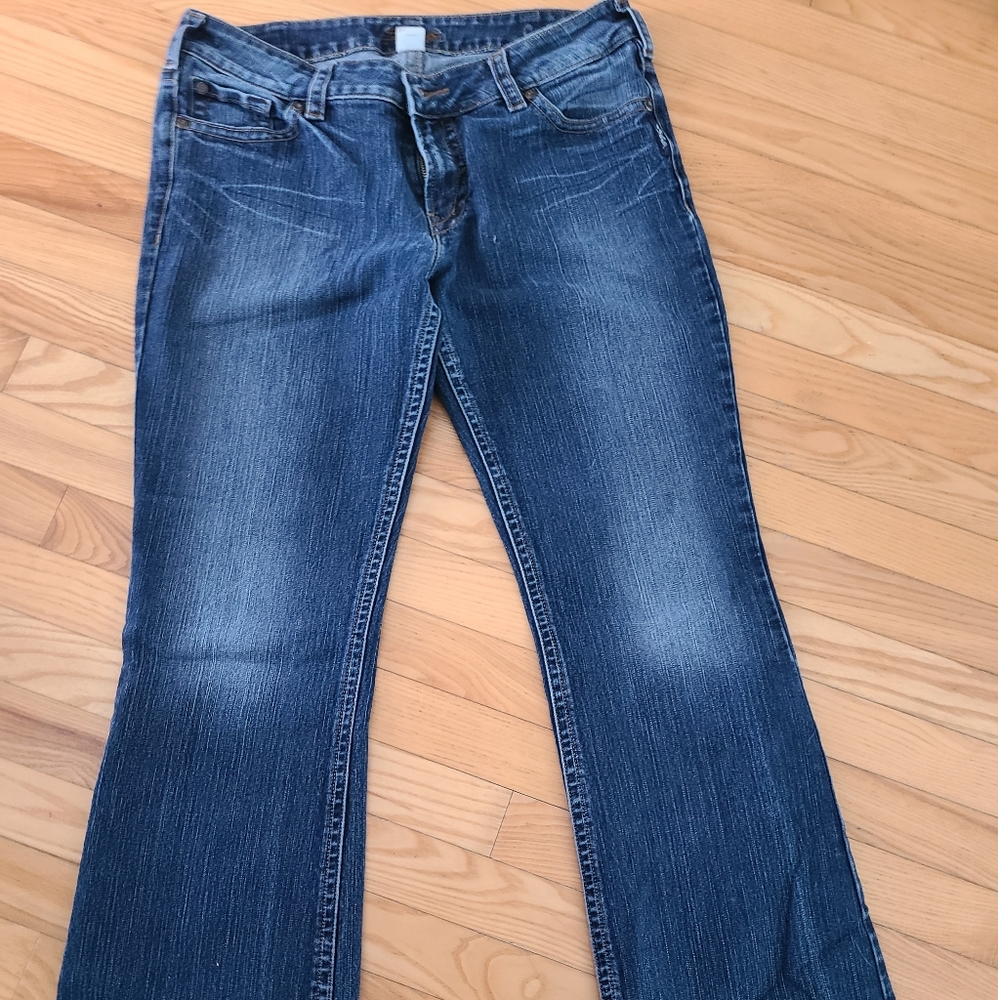 Ladies silver jeans